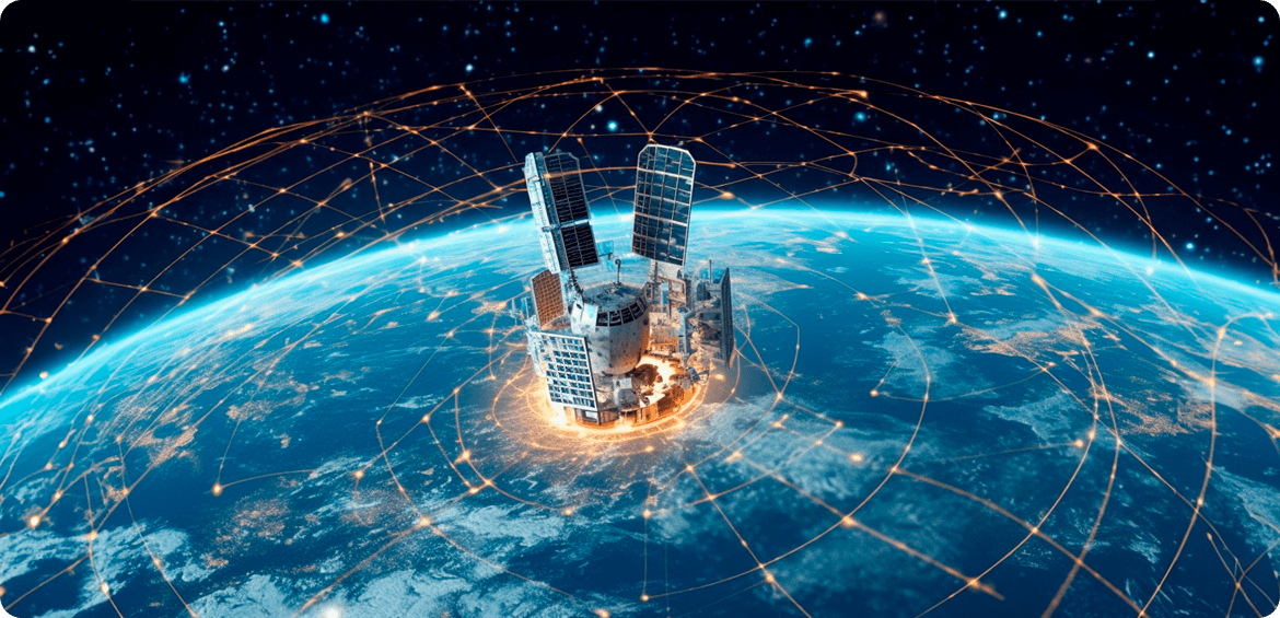 Business Solutions-Satellite Illustration